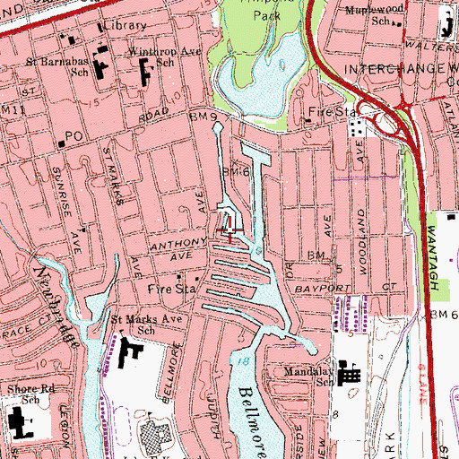 Topographic Map of North Canal, NY