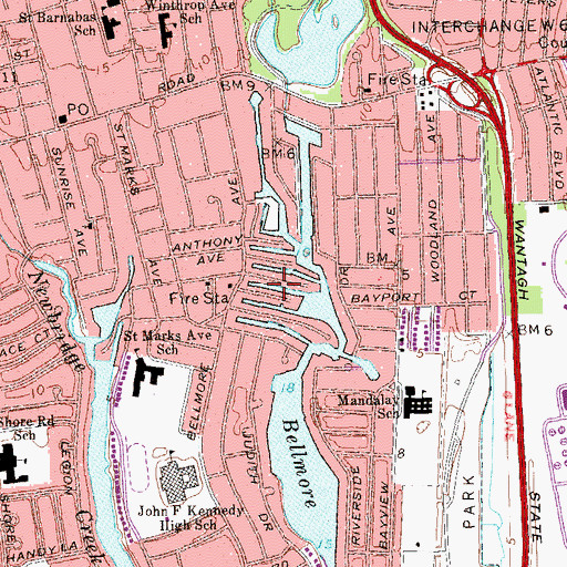 Topographic Map of Alder Canal, NY