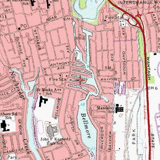 Topographic Map of Hairpin Canal, NY