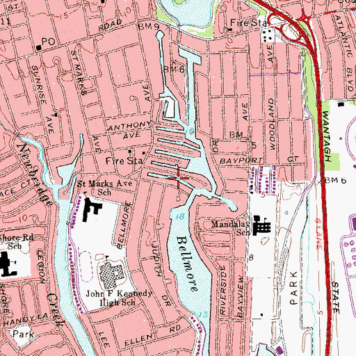 Topographic Map of Landing Canal, NY