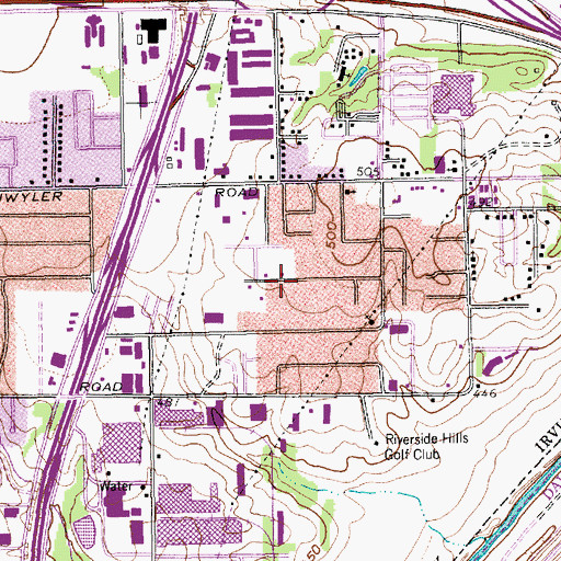 Topographic Map of Smith Cemetery, TX