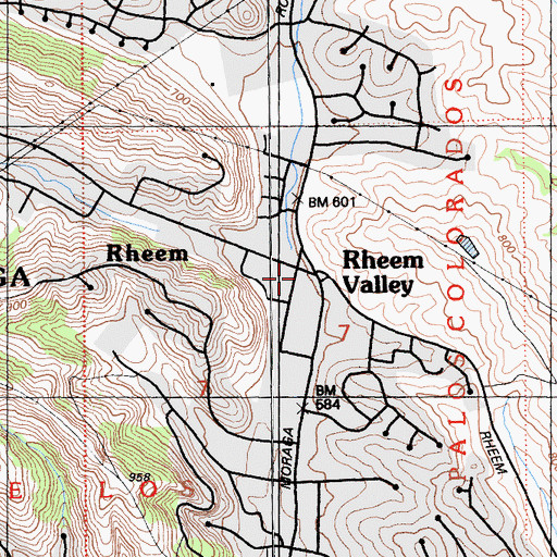 Topographic Map of Fay Hill Pumping Plant, CA