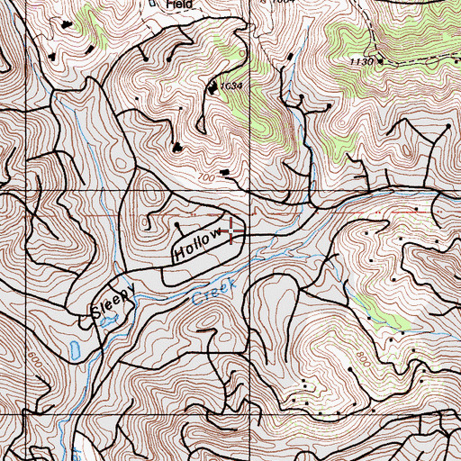 Topographic Map of Happy Valley Pumping Plant, CA