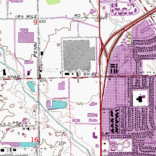 Topographic Map of Utica Learning Academy, MI