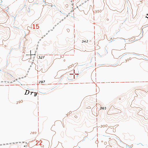 Topographic Map of Hayward Creek, CA