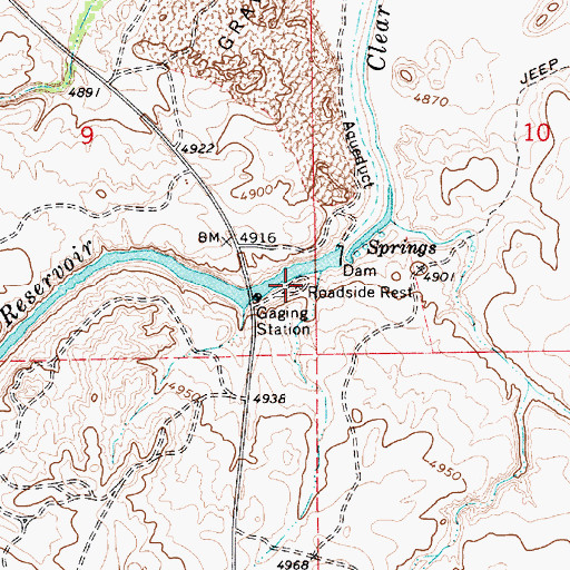 Topographic Map of McHood Park, AZ