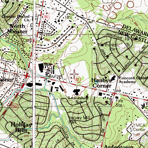 Topographic Map of Cedartree, DE