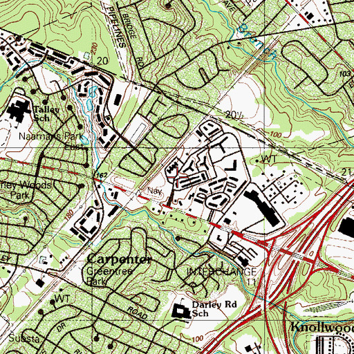 Topographic Map of Paramedic 4, DE
