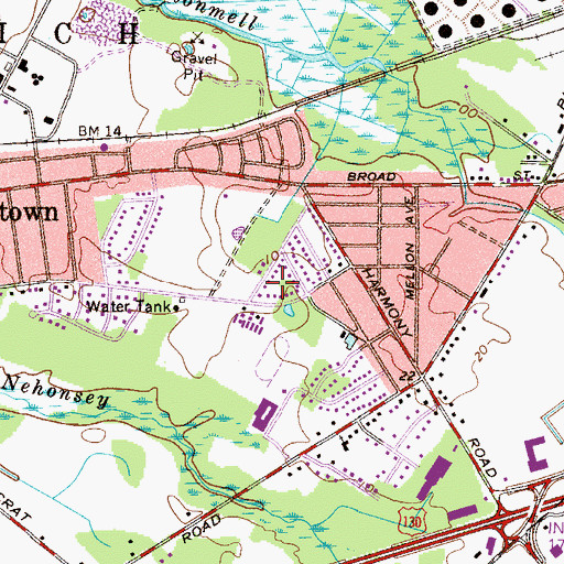 Topographic Map of Doctor Chester I Ulmer Park, NJ