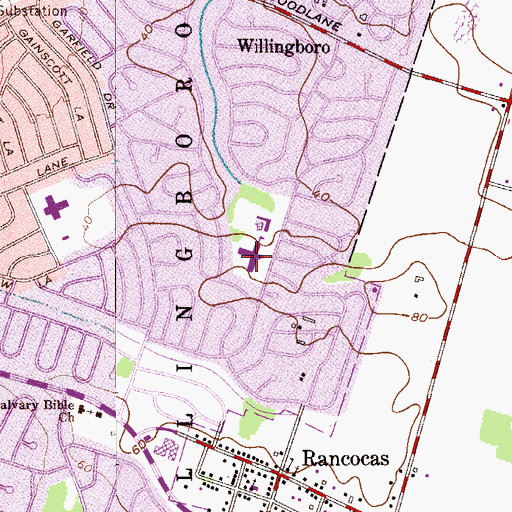 Topographic Map of Garfield Park East Elementary School, NJ