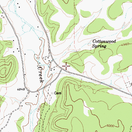 Topographic Map of N Five Spring, AZ
