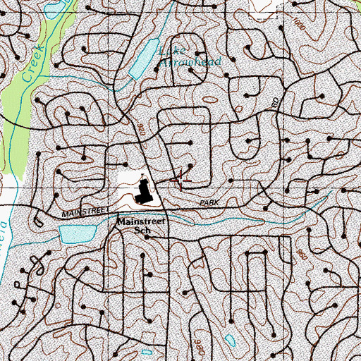 Topographic Map of Eldridge L Miller Elementary School, GA