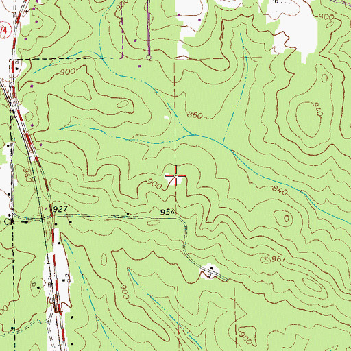 Topographic Map of Kedron Elementary School, GA
