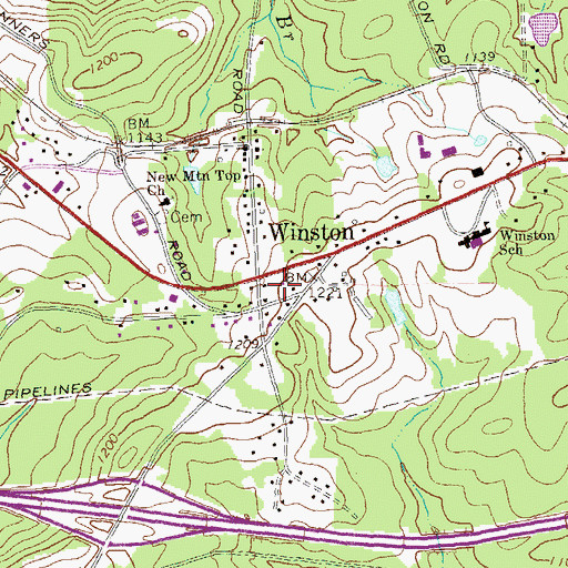 Topographic Map of Douglas County Fire EMS Department Station 2, GA