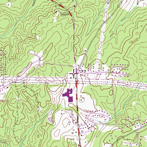 Topographic Map of Douglas County Fire Department Station 5, GA