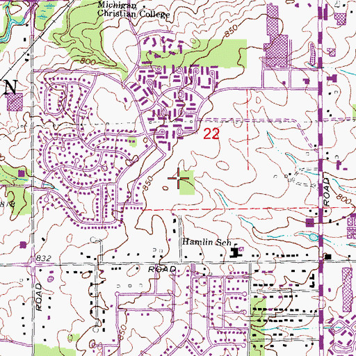 Topographic Map of Saint Joseph Mercy Medical Center - Rochester, MI