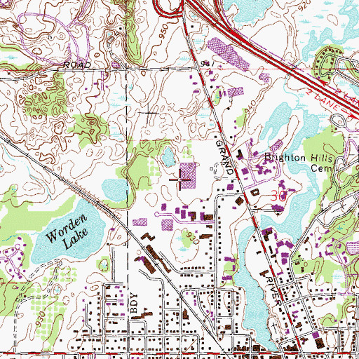 Topographic Map of Saint Joseph Mercy-McPherson Health Building, MI