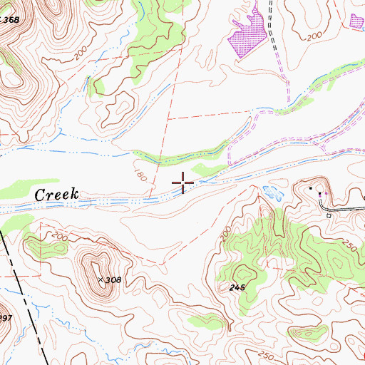 Topographic Map of Jackson Creek, CA