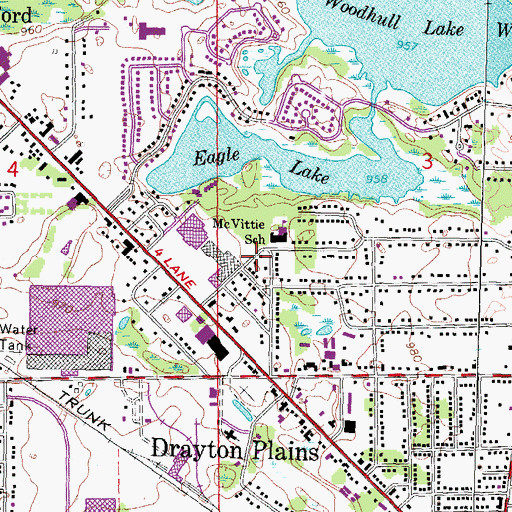 Topographic Map of Saint Stephen Lutheran School, MI