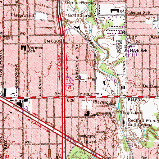 Topographic Map of School of Preparation, MI