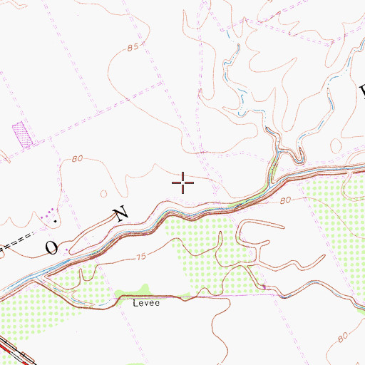 Topographic Map of Johnson Rancho, CA
