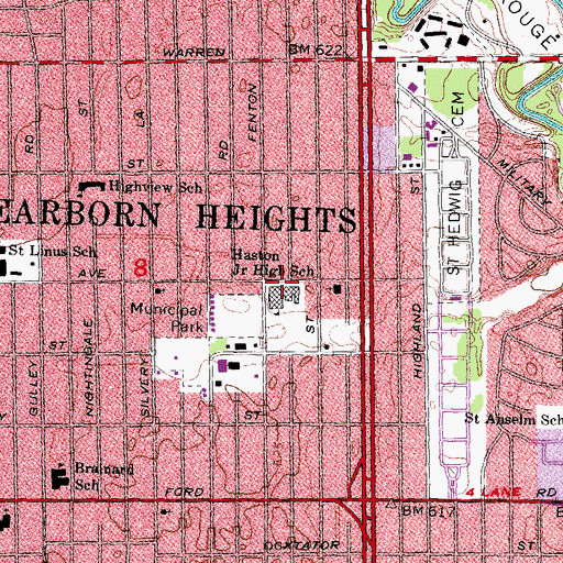 Topographic Map of Star International Academy, MI
