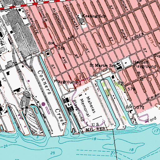 Topographic Map of Stark School of Technology, MI