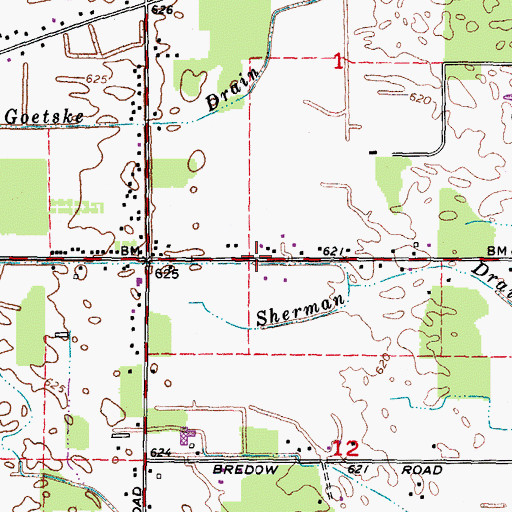 Topographic Map of Summit Academy North, MI