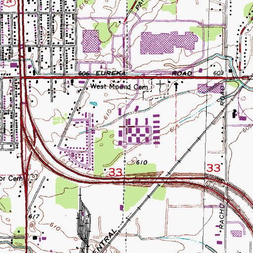 Topographic Map of Taylor Retail Center Shopping Center, MI