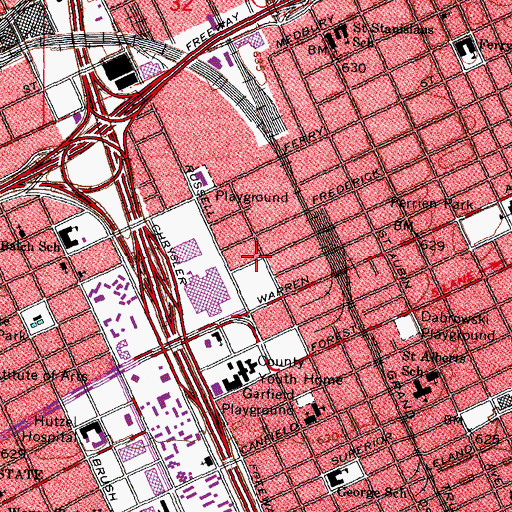 Topographic Map of Thorn Apple Valley IT Building 2, MI