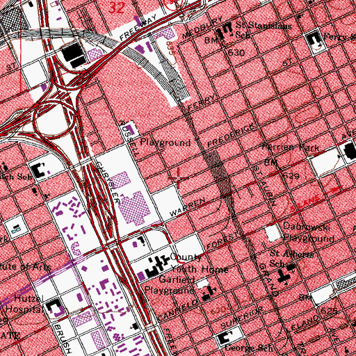 Topographic Map of Thorn Apple Valley IT Building 3, MI