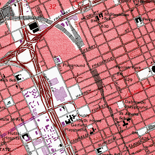 Topographic Map of Thorn Apple Valley IT Building 5, MI