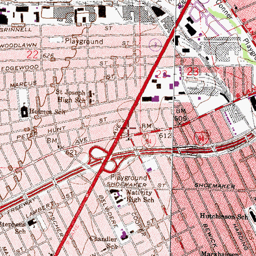 Topographic Map of Timbuktu Academy of Science and Technology, MI