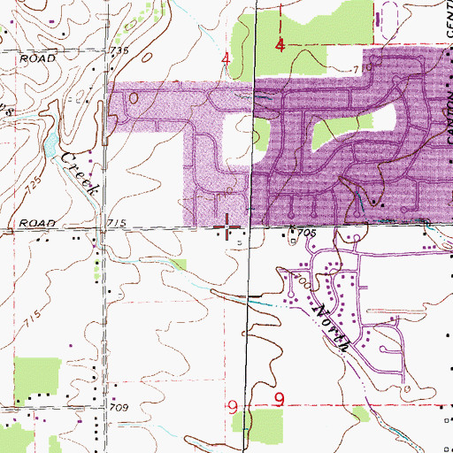 Topographic Map of Tonda Elementary School, MI