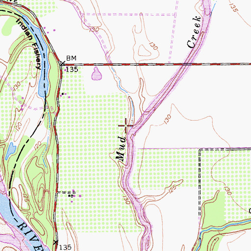 Topographic Map of Kusal Slough, CA