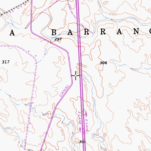 Topographic Map of La Barranca Colorada, CA