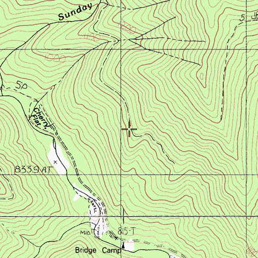 Topographic Map of La Grange Ditch, CA