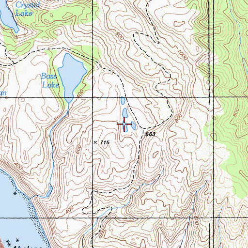 Topographic Map of Lake Ranch, CA