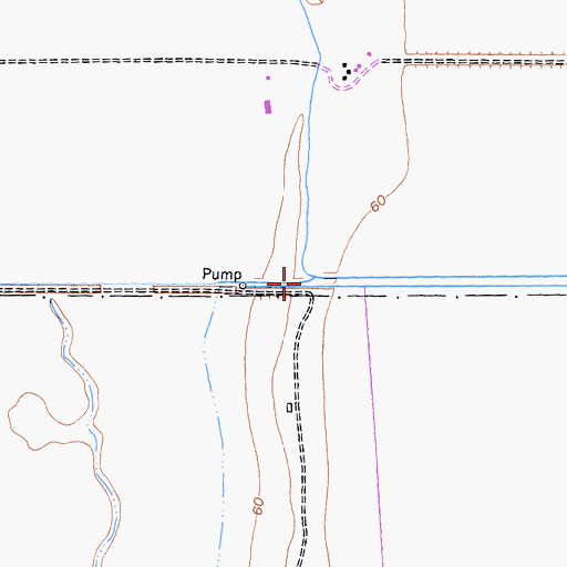 Topographic Map of Logan Creek, CA