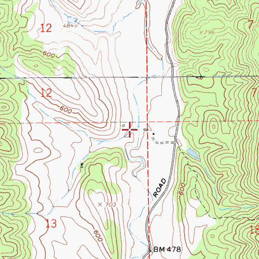 Topographic Map of Long Canyon, CA