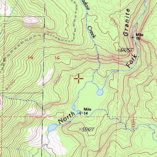 Topographic Map of Long Meadow Creek, CA