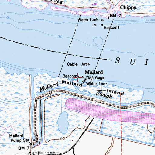 Topographic Map of Mallard, CA