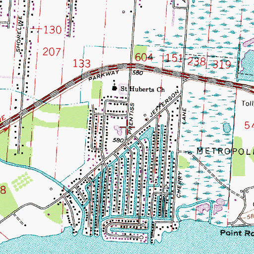 Topographic Map of Emma V Lobbestael Elementary School, MI