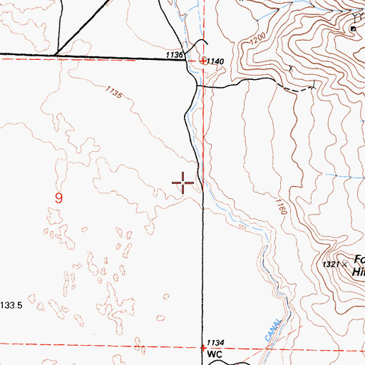 Topographic Map of McIver Canal, CA