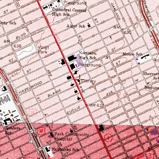 Topographic Map of Family Place Head Start, MI
