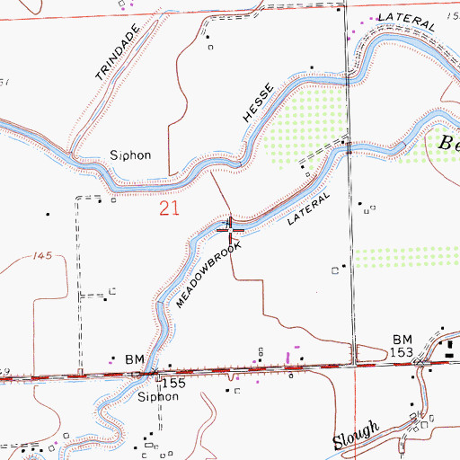 Topographic Map of Meadowbrook Lateral, CA