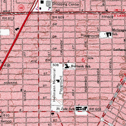 Topographic Map of Fisher Magnet School, MI