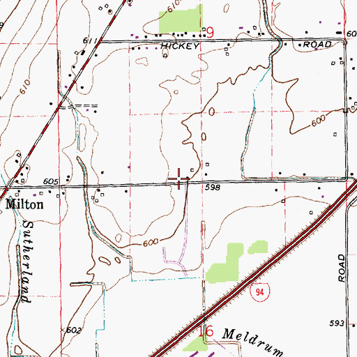 Topographic Map of Francis A Higgins Elementary School, MI