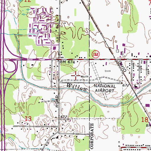 Topographic Map of Gardner White Furniture Shopping Center, MI