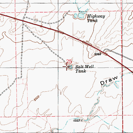 Topographic Map of Salt Well Tank, AZ